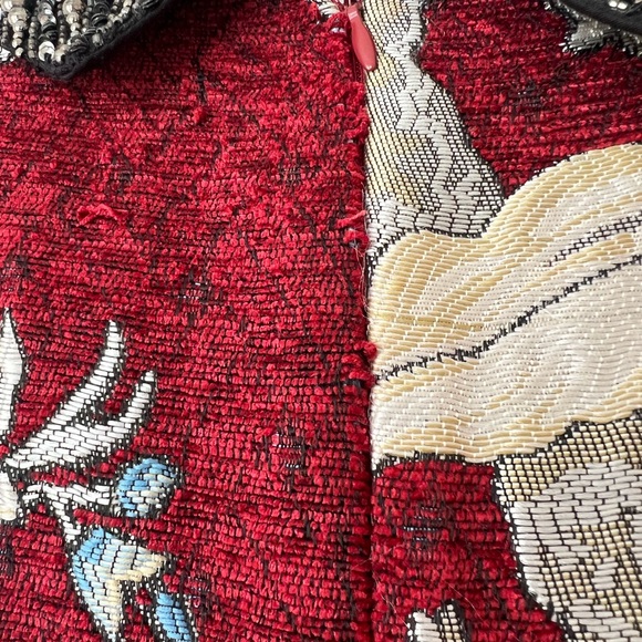 Red mini dress with detailed embroidery - Picture 7 of 8